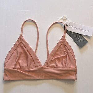 Boys+Arrows Juniors Triangle Bikini Top Color Peach Size Large New